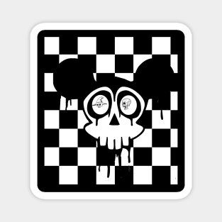 Black and White Scary Magnet