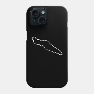 Texada Island in Ebony Black - Black and White - Simple and Classic - Texada Island Phone Case