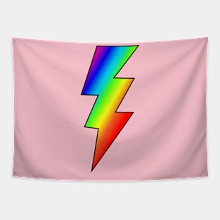 Rainbow Lightening Bolt Tapestry