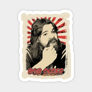 Bob Seger 80s Retro Vintage Aesthetic Magnet