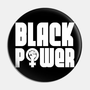 Black Woman Power Pin