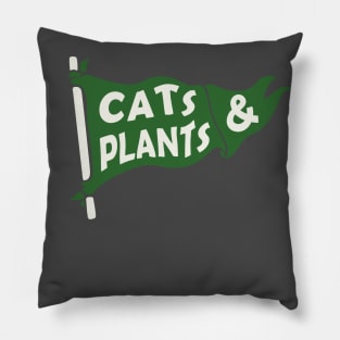 Cats and Plants Pillow