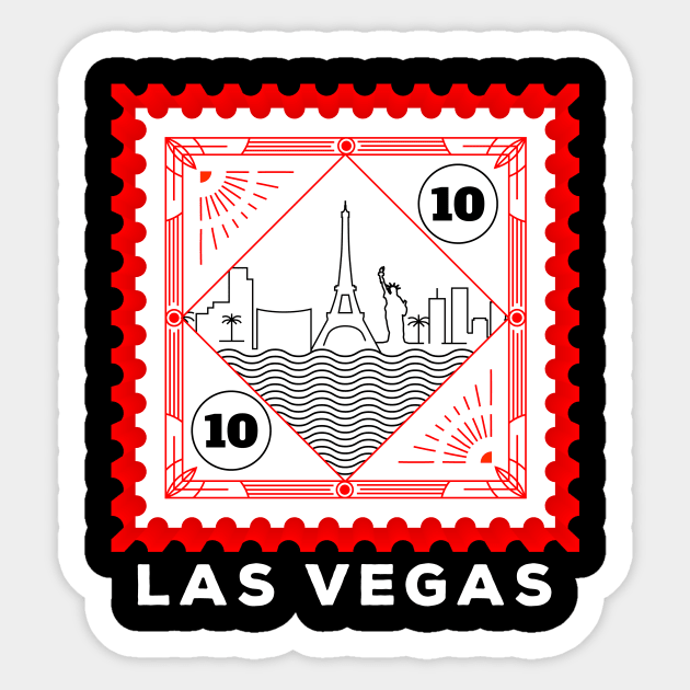 Card Shark - White - Las Vegas - Sticker