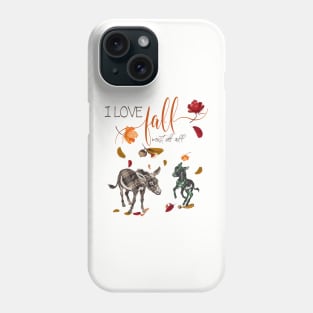 Donkey Lovers - I Love Fall Most of All Phone Case