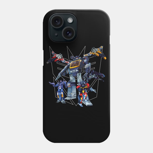 Masterpiece Soundwave and Cassettes Phone Case by Draconis130