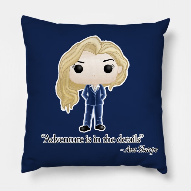 Ava Sharpe Pillow by LottieMockett