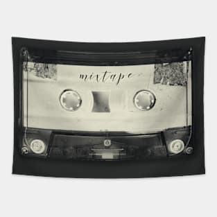 Negative Retro Cassette Tape Tapestry