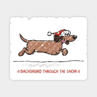 Dachshund Through the Snow Magnet