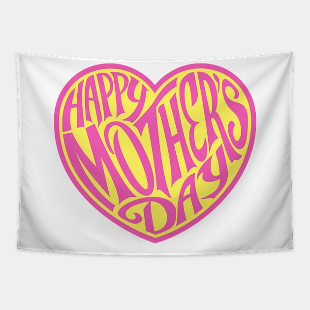 Happy Mother's Day Tapestry by Rezall Revolution