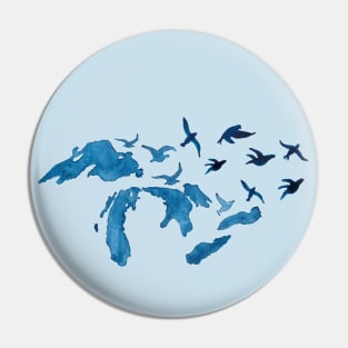 Great Lakes Take Flight Pin