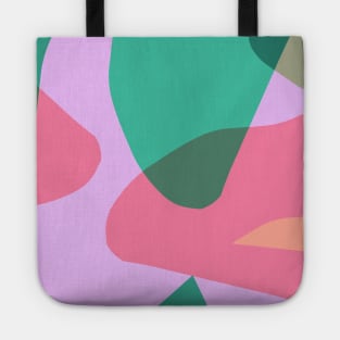 Pocket - ABSTRACT CAMOUFLAGE PINK GREEN Tote