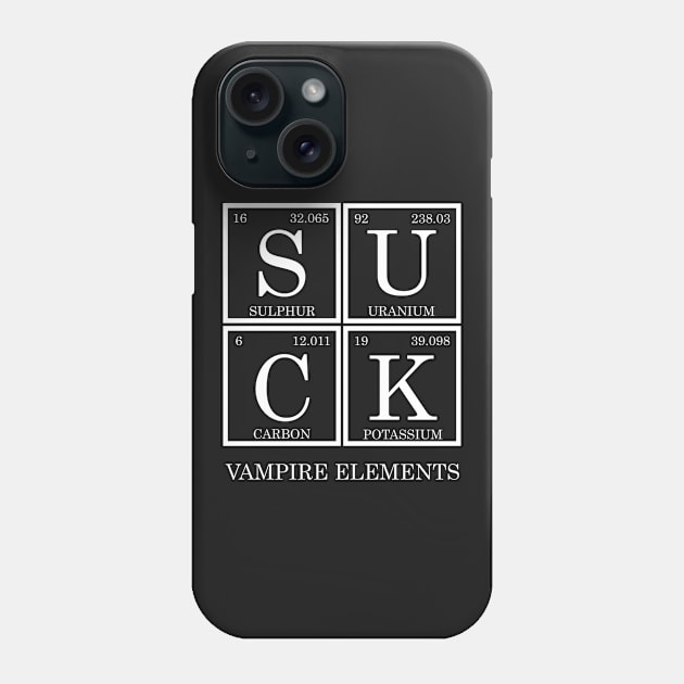 Vampire Elements (white lettering) Phone Case by almosthome