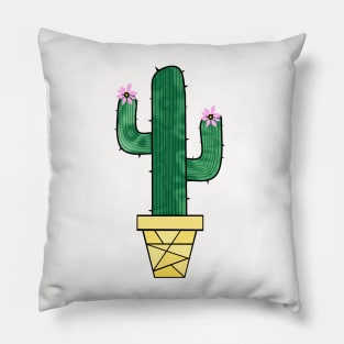 CUTE And Prickly Cactus - Cactus Art Pillow