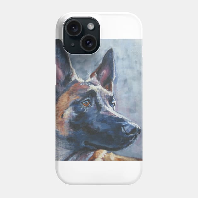 Belgian Malinois Fine Art Painting Phone Case by LASHEPARD