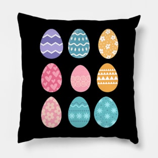 Eggstraordinary Easter: Adorable Illustrated Egg Stickers Pillow