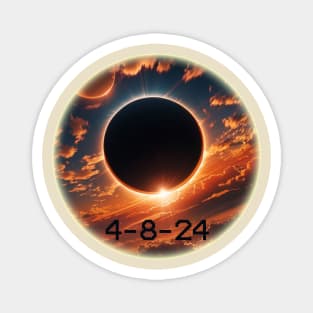 Solar Eclipse 4/8/2024 Magnet