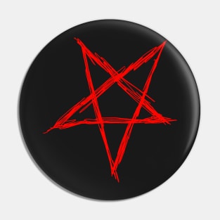 Pentagram (red) Pin