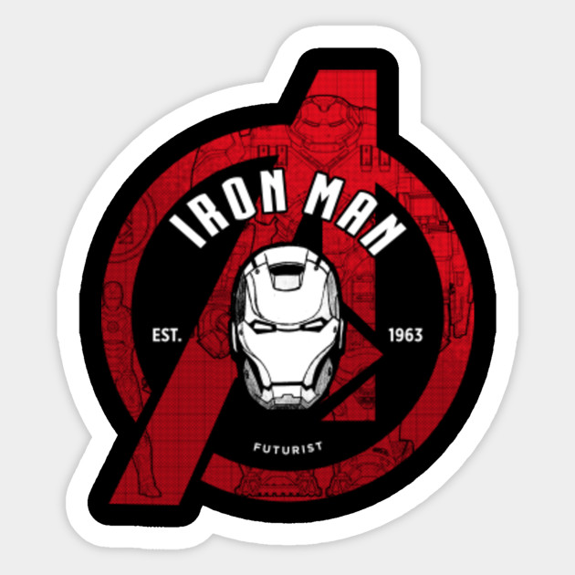 Iron Avenger - Iron Man - Sticker | TeePublic