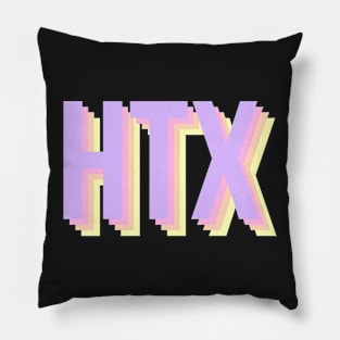 HTX purple sunset Pillow