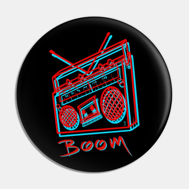 Boom box Pin by Chillateez 