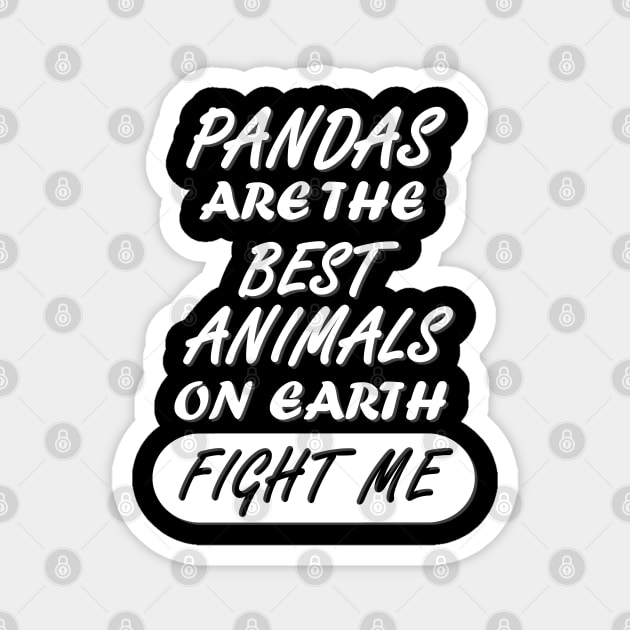 Cute Panda Bears Eucalyptus Quote Women Girls Magnet by FindYourFavouriteDesign