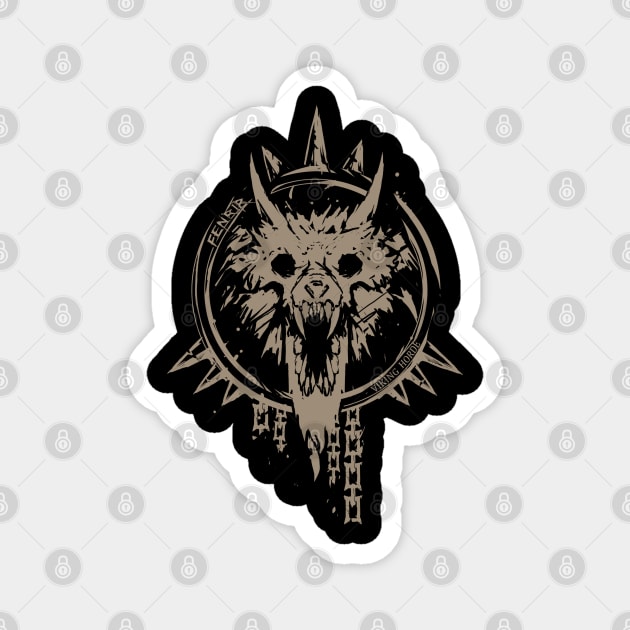 Fenrir - Viking horde Magnet by dimidevos