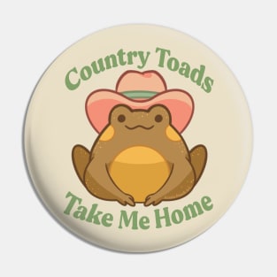 Country Toads Take Me Home Pin