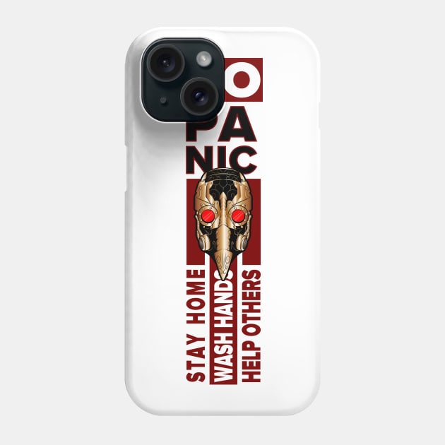 No panic plague doctor gas mask | Coronavirus Phone Case by MaxDeSanje 