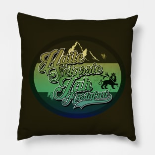 Haile Selassie I Label Pillow