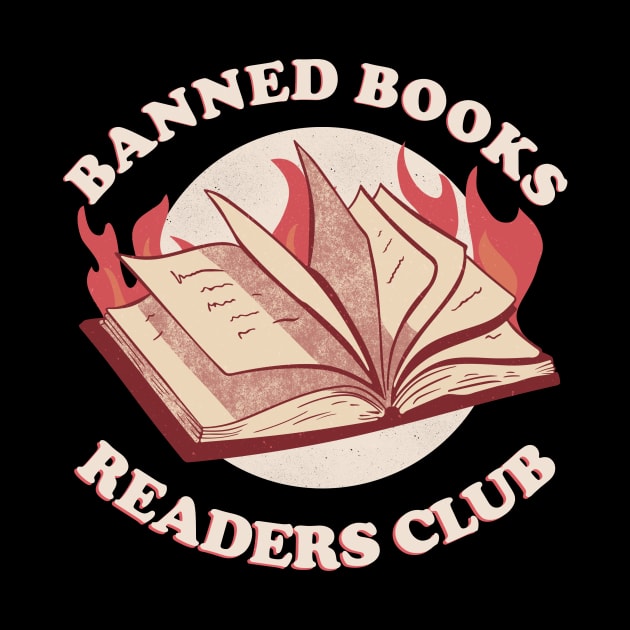 Banned Books Readers Club Librarian Reading Bookworm by secondskin