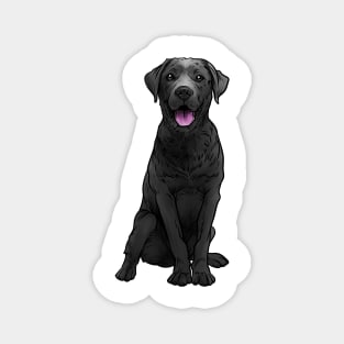 Black Labrador Retriever Dog Black Lab Magnet