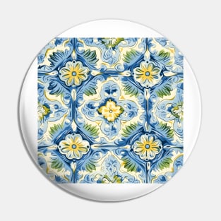 Italian Majolica Tile 21 Pin