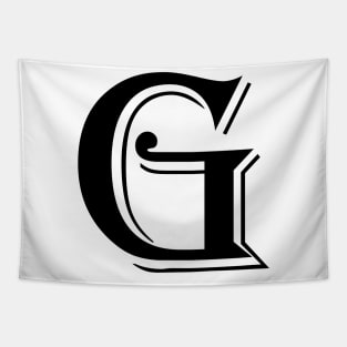 Black letter G in vintage style Tapestry