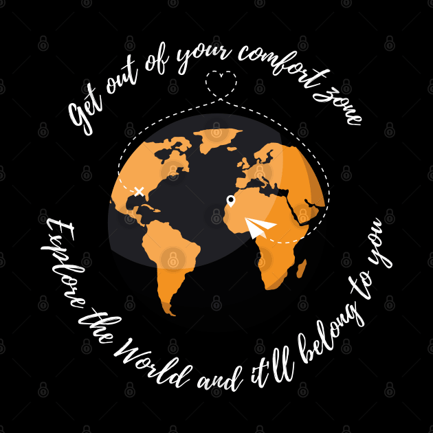 The World belongs to you (black and orange) by RomArte