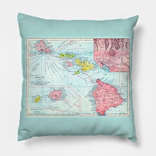 Map of Hawaii 1912. Pillow