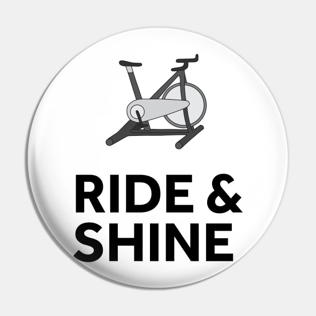 Ride & Shine Spin Class Pin by murialbezanson