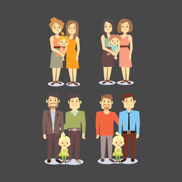 LGBT Couples Design - LGBT Family by Printaha