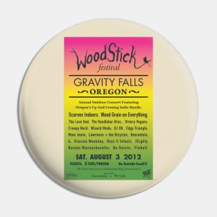 Woodstick Festival poster Pin