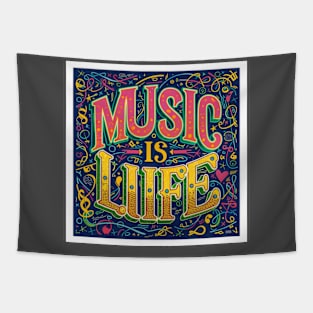 Music Is Life Tapestry