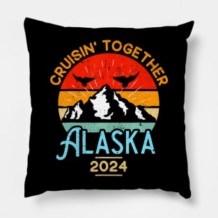 Alaska Cruise 2024 Family Friends Group Travel Pillow