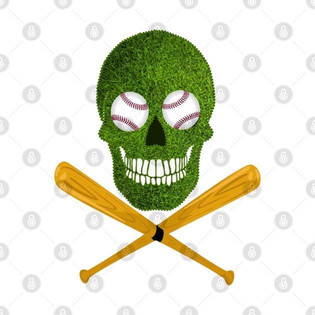 Baseball Skull by Nuletto