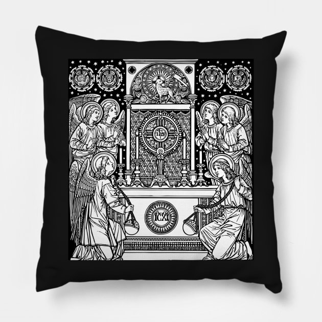 Blessed Sacrament Pillow by DeoGratias