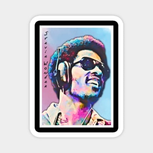 Poster Art Stevie Wonder 80s Magnet