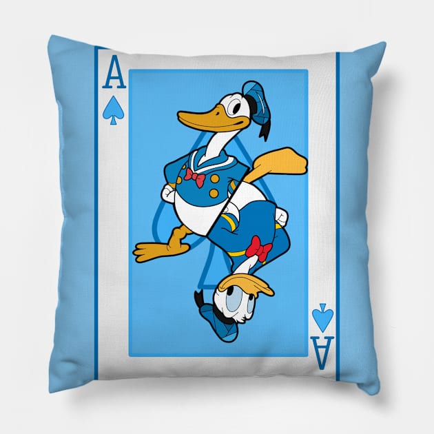 Ace of Spades Pillow by Ginny Heart Lab