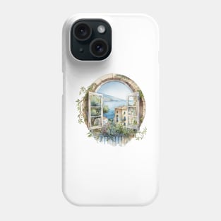 French Riviera Window View Phone Case