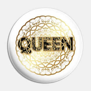 Golden Queen with amazing black touche (high quality) Pin