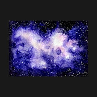 Watercolor Outer Space, Shine and Galaxy T-Shirt