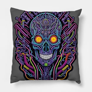 Cyborg Heads S03 D65 Pillow