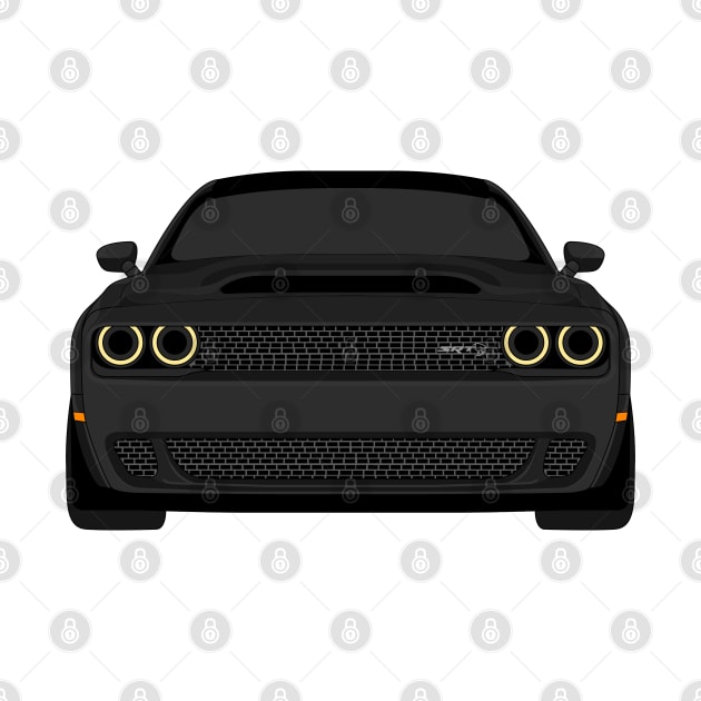 DODGE DEMON FRONT BLACK by VENZ0LIC