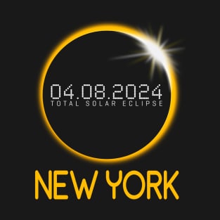 NEW YORK Totality Total Solar Eclipse April 8 2024 T-Shirt